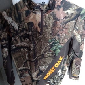 Boys mossy oak quarter zip